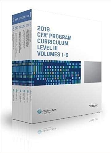 cfa level 3 2019